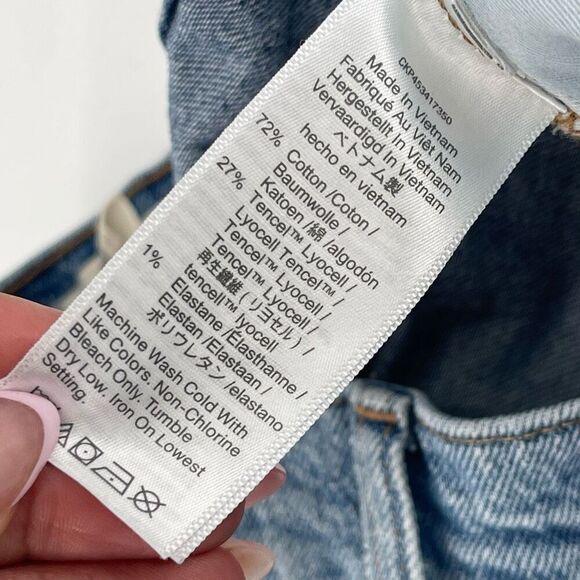 Madewell The Perfect Jean Short in Balsam Wash: Tencel Denim Edition Size 27 - Picture 12 of 13